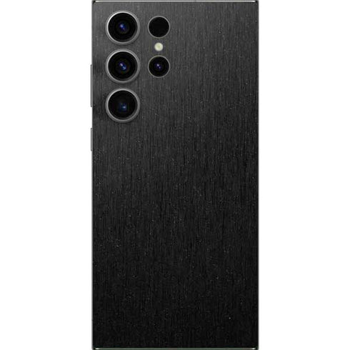 Black Brushed Steel Texture Galaxy S25 Ultra Skin